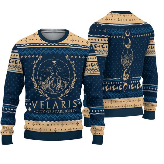 The Night Court Velaris Ugly Christmas Sweater, Acotar Xmas Ugly Sweater