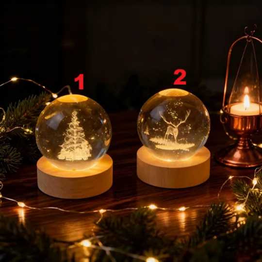 Dreamy Christmas Star Globe Lamp | Cozy Warm Light Xmas Gift