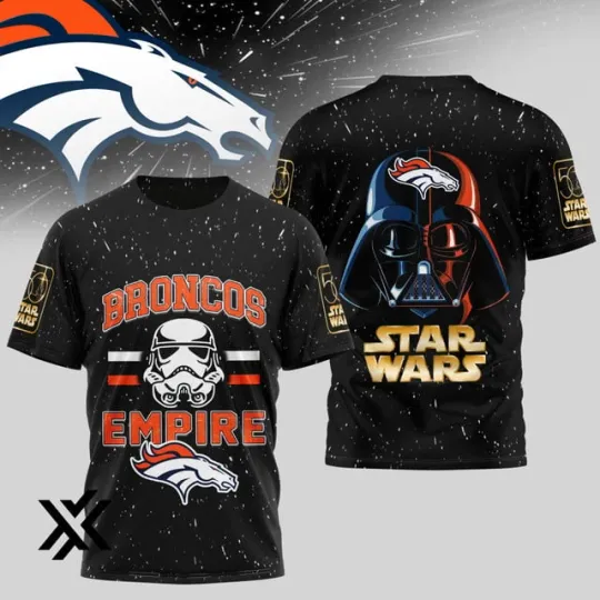 Discover Denver Bronco1 Premium football x Star Wars 3D Shirt S-5XL
