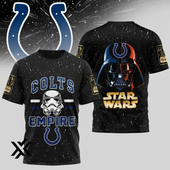 Discover Indianapolis Colt Premium football x Star Wars 3D Shirt S-5XL