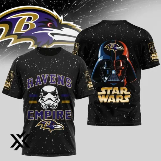 Discover Baltimore Raven Premium football x Star Wars 3D Shirt