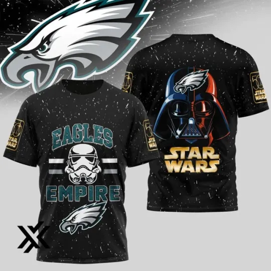 Discover Philadelphia Eagle Premium football x Star Wars 3D Shirt