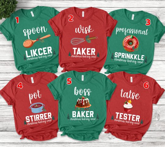 Discover Christmas baking crew shirt, Christmas family shirts, baking crew shirt