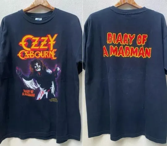Discover Ozzy Osbourne Diary Of A Madman Double Sided T-Shirt Men Women