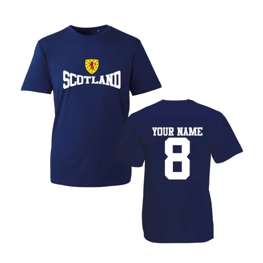 Discover Personalised Scotland Football Supporters 2024 T-Shirt