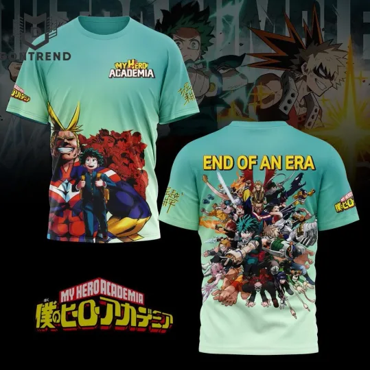 Discover Hero Anime – End Of An Era Design 3D T-Shirt