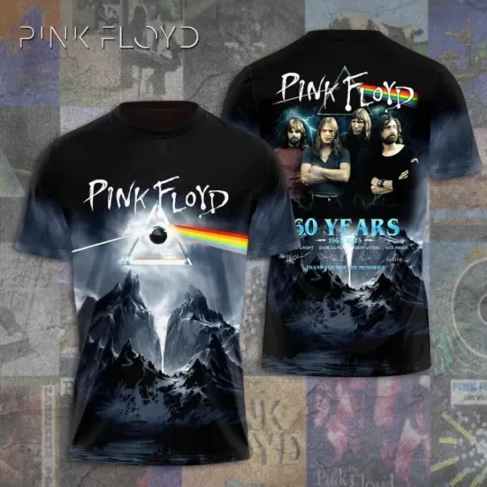 Discover Pink F.l.o.y.d 3D T-Shirt Unisex T-Shirt 3D, gift for fans