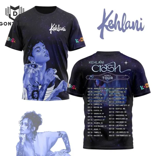 Discover Kehlani Crash World Tour 3D T-Shirt