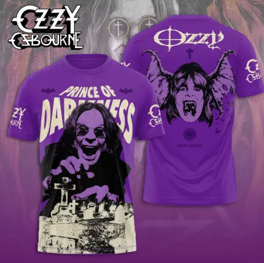 Discover Ozy Osbourne Prince Of Darkness 3D T-Shirt