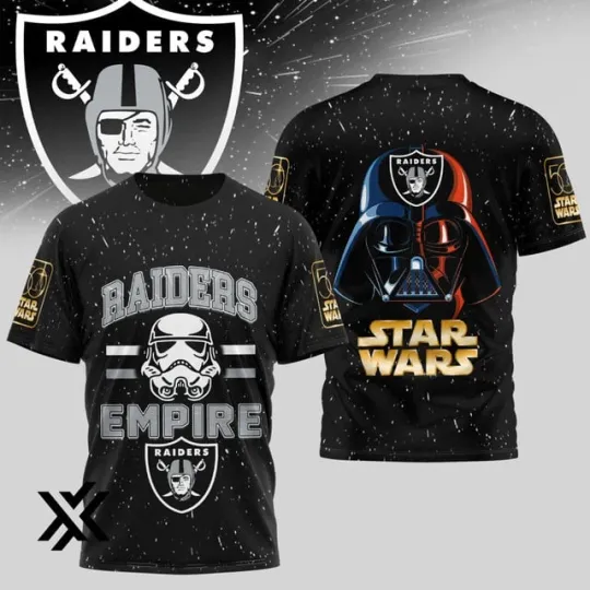 Las.Vegas Raider football x Star Wars 3D Shirt