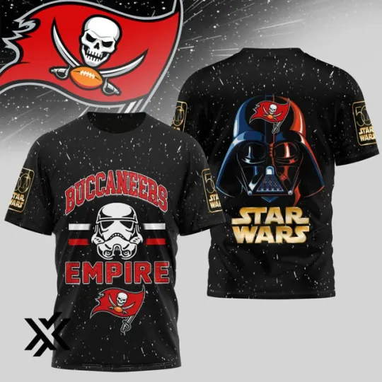 Discover Tampa.Bay Buccaneer football x Star Wars 3D Shirt