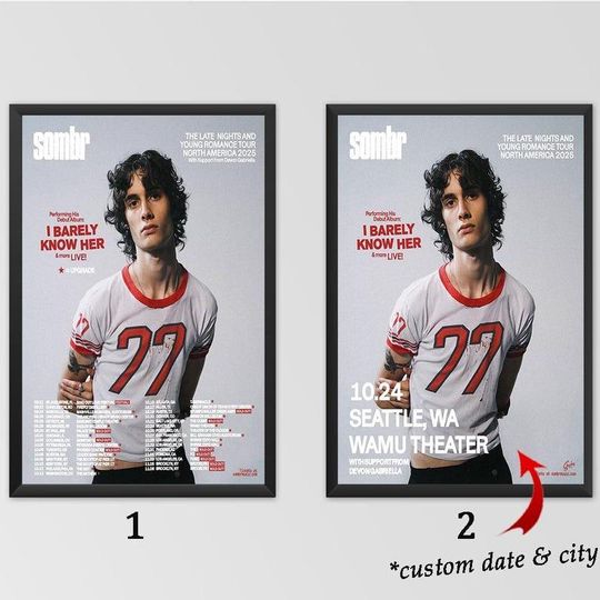 Discover Custom Poster - Sombr 2025 Poster