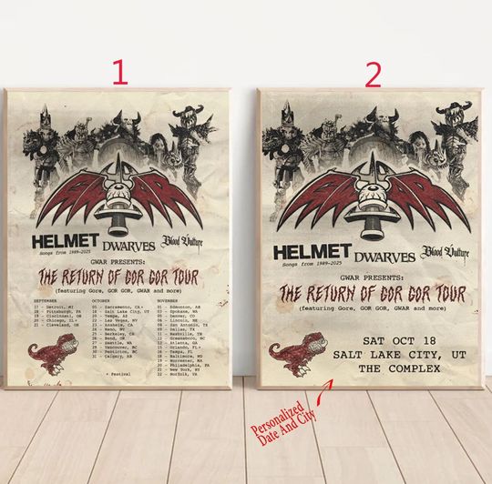 Discover Custom GWAR announces Fall 2025 North American Poster