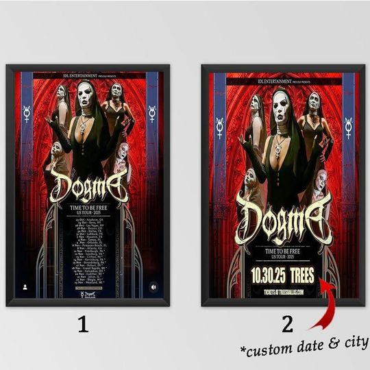 Discover Custom Poster - Dogma - Time to Be Free Tour Poster