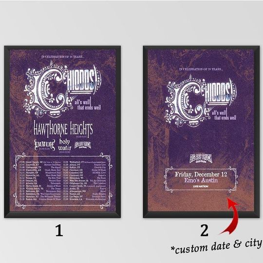 Custom Poster - 20th Anniversary Tour of Alls Well That Ends Well Poster