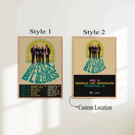 Discover Greensky Bluegrass Spring 2026 Tour Poster – Customizable Print