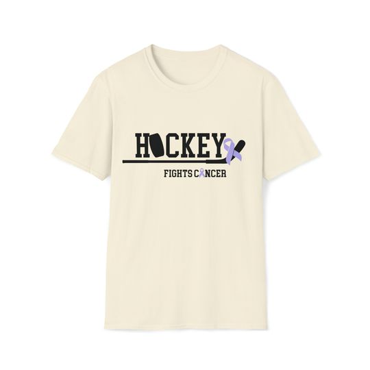 Discover Hockey Fights Cancer T-Shirt, Awareness Tee, Hockey Fan Gift