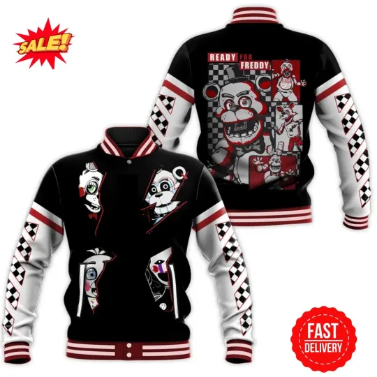 Discover Five Nights At Freddy’s Ready Baseball Jacket