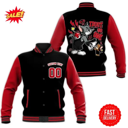 Discover Custom Tom and Jery Jacket Baseball Jacket All Size