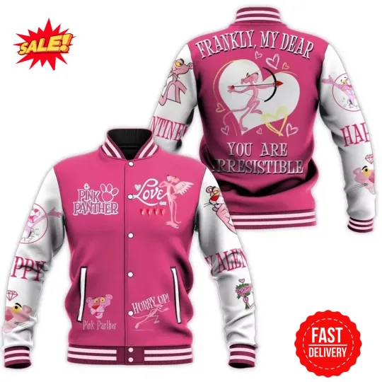 Pink Panther Baseball Jacket All Size