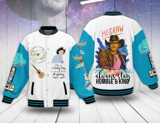 Tim McGraw Always Stay Humble Baseball Jacket