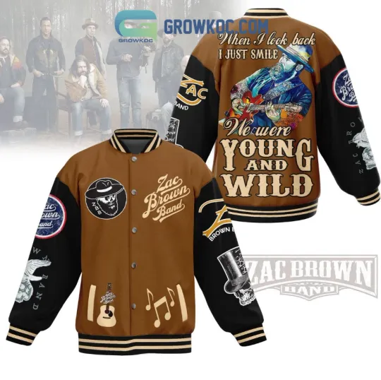 Discover Zac Brown Band Yound And Wild Baseball Jacket