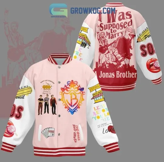 Jonas Brothers I Was Suppose To Marry Jonas Brother Baseball Jacket