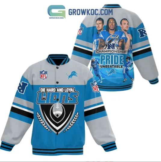 Lions Die Hard And Loyal Fan Baseball Jacket Gift For Christmas