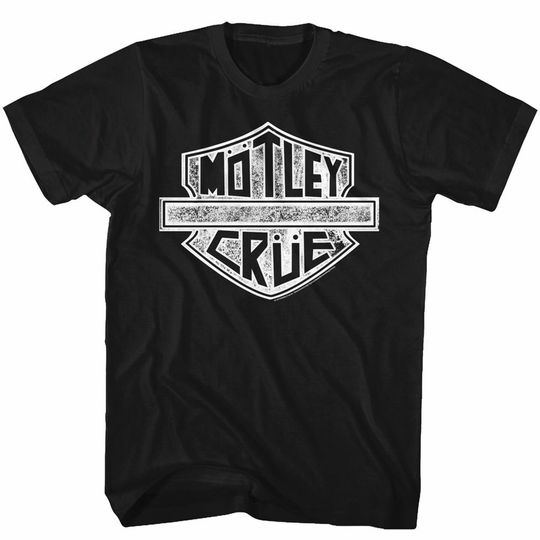 Discover Motley Crue MC Sign Redux 2 Black Adult T-Shirt