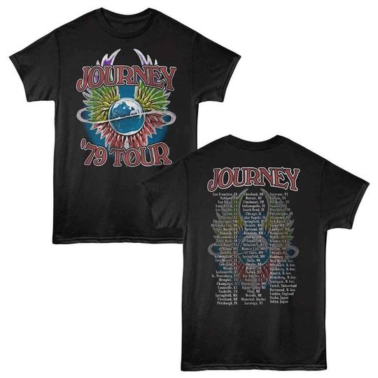 Discover Journey 79 Tour Locals Double Sided T-Shirt Black