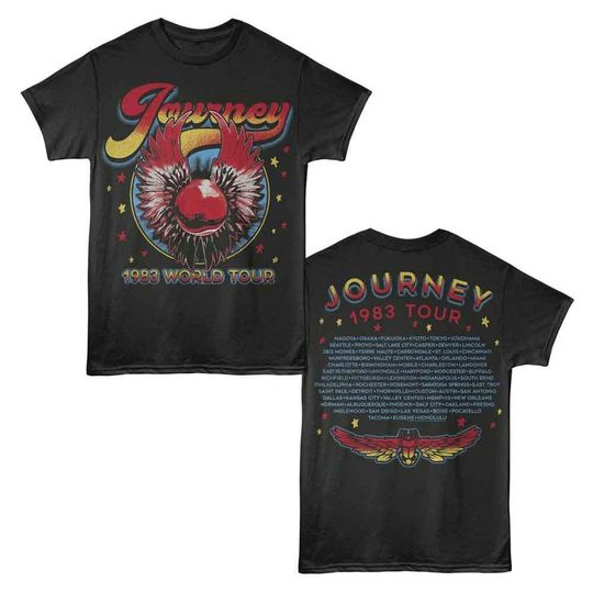 Discover Journey 1983 World Tour Double Sided T-Shirt