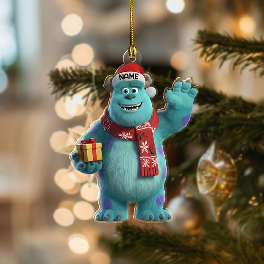 Discover Custom Disney Monsters inc Sully Christmas Ornament, Sully Mike Boo Monster Characters, Disney Family Xmas Tree Decor