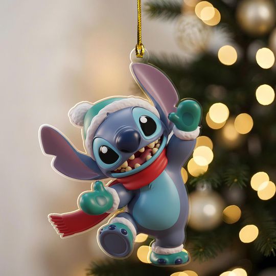 Discover Stitch Christmas Ornament, Disney Stitch Xmas Ornament Hanging, Stitch Christmas Tree Decor Gift