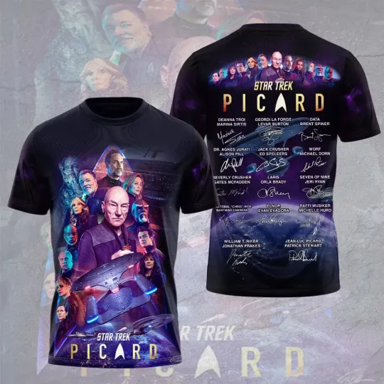 Discover Star Treks Picard Limited Edition All Over Print 3D T-Shirt For Men Women