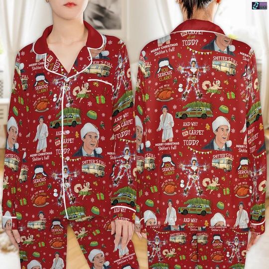 Griswold Christmas Pajamas Set, National Lampoons Christmas Vacation, Funny Holiday Sleepwear, Christmas Tree Farm, Xmas Movie Costume Gift