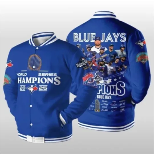 Discover Toronto Blue Jays 2025 World Series Champions Baseball Jacket