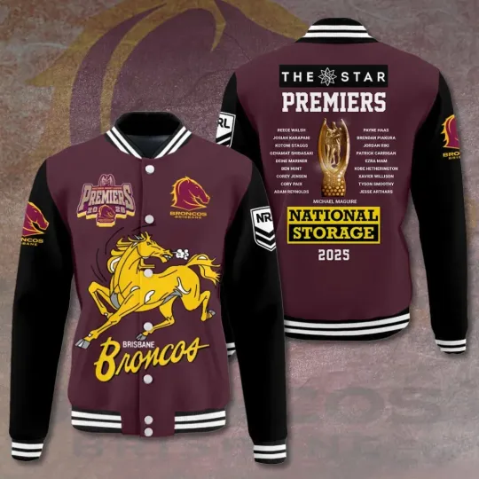 Discover Brisbane Broncoss Limited Edition Unisex Baseball Jacket