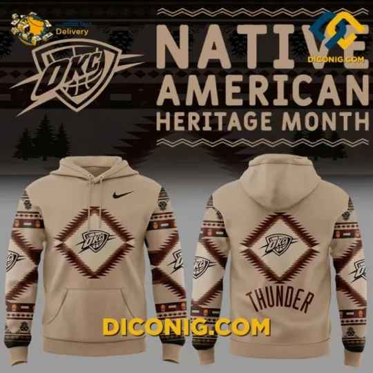 Discover OKC Thund3r Native Heritage Hoodie 2025 3D Gift For Christmas