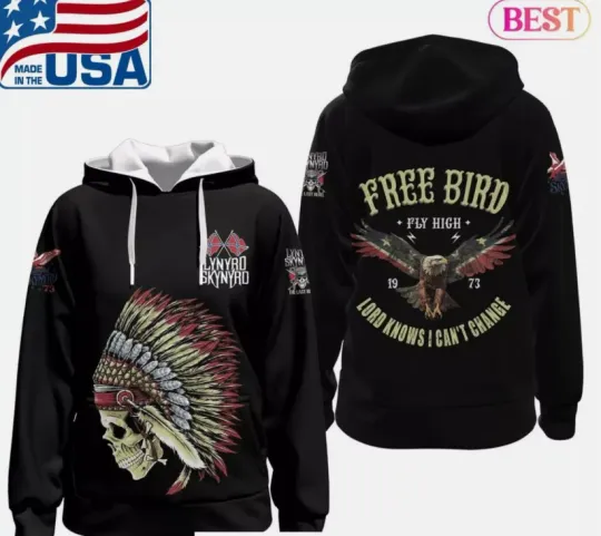 Lynyrd Skynyrd Free Bird Lord Knows I Cant Change 3D Hoodie Gift For Christmas