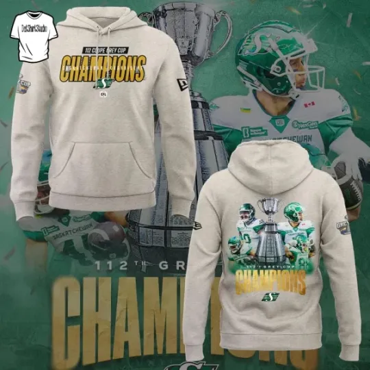 Discover Saskatchewan Roughriders 2025 Grey Cup Champions Limited Edition Hoodie 3D