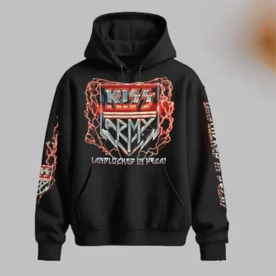 Discover KISS Landlocked Kruise 2025 Las Vegas Virgin Hotels Nov 14-16 Unisex Hoodie 3D
