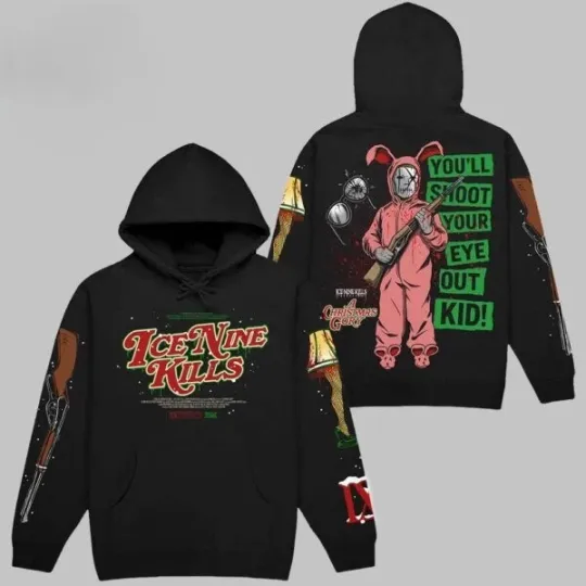 Ice Nine 2025 You will Shoot Your Eye Out Kid Christmas Gory Hoodie 3D