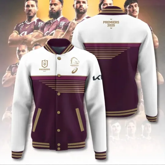 Brisbane Broncos Limited Edition Unisex Baseball Jacket