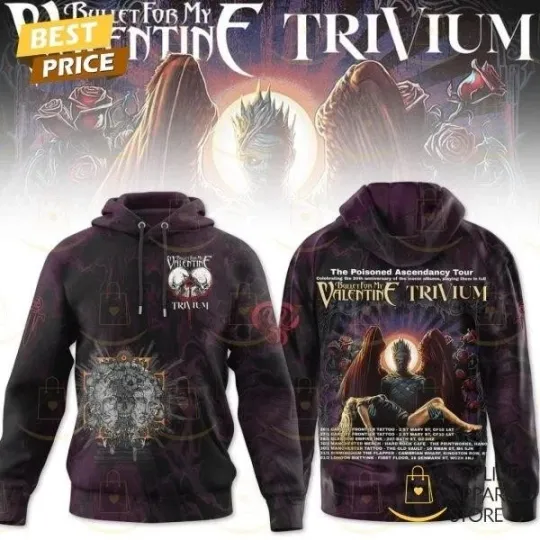 Bullet For My Valentine Trivium Design Hoodie 3D Hoodie