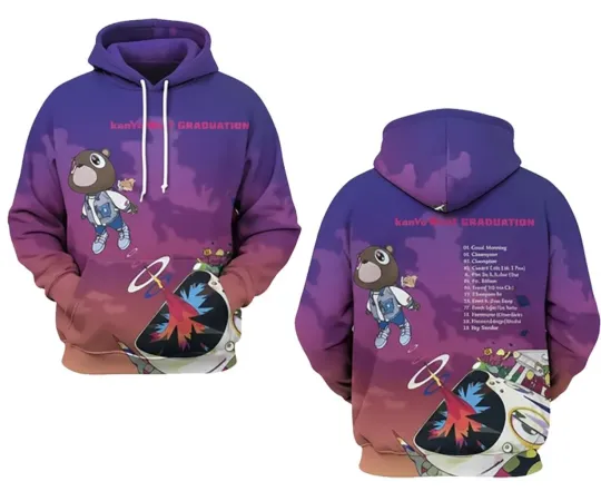 KanYe West Graduation Album Cover AOP 3D Hoodie