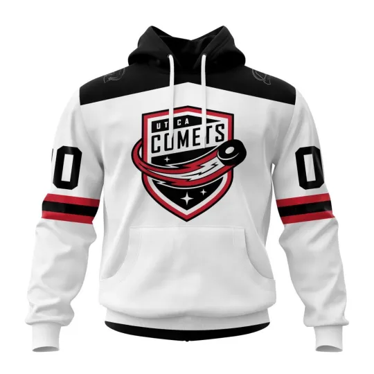 Discover Utica Comets Personalized Hoodie 2024 Away Fan Gear Gift