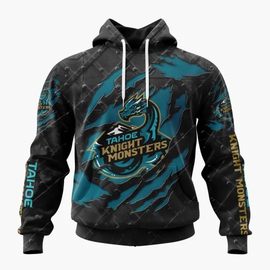 Discover Personalized Tahoe Knight Monsters Hoodie/Zip Hoodie Special Black Metal Design
