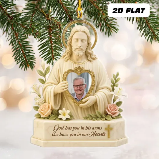Discover Customized Safe In The Arms Of Jesus Ornament Memorial Ornament Christmas Gifts
