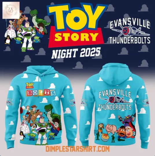 Discover Evansville 30th Anniversary Toy Story Night 2025 Hoodie 3D Gift For Christmas