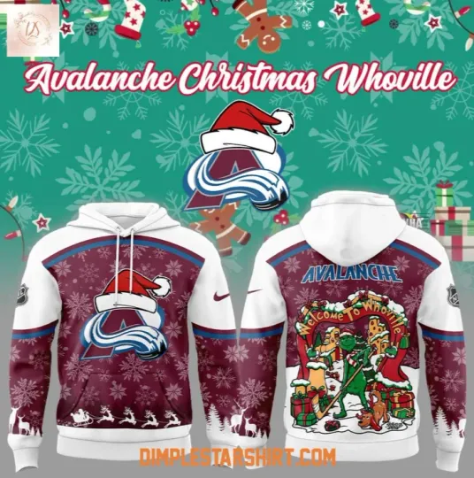 Discover Colorado 1Avalanche Christmas Welcome To Whoville Hoodie 3D All Over Print